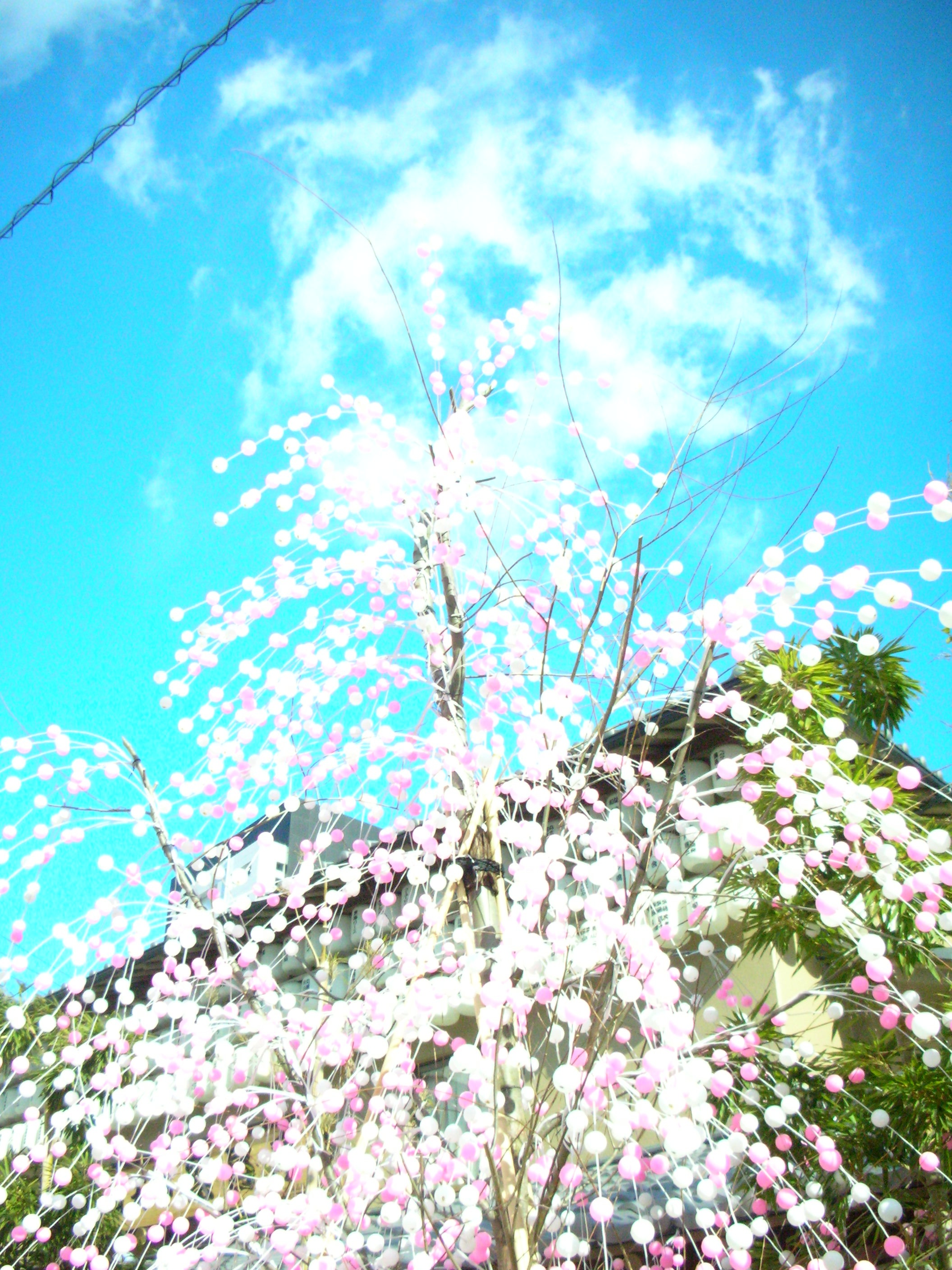 Clear blue skies in Osaka
